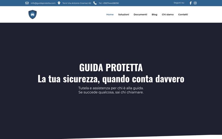 Ekraanipilt saidist guidaprotetta.com