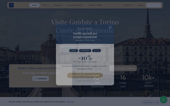 Captura de pantalla de guidaturistica-torino.it