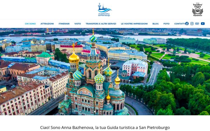 Ekraanipilt saidist guidaturisticasanpietroburgo.com