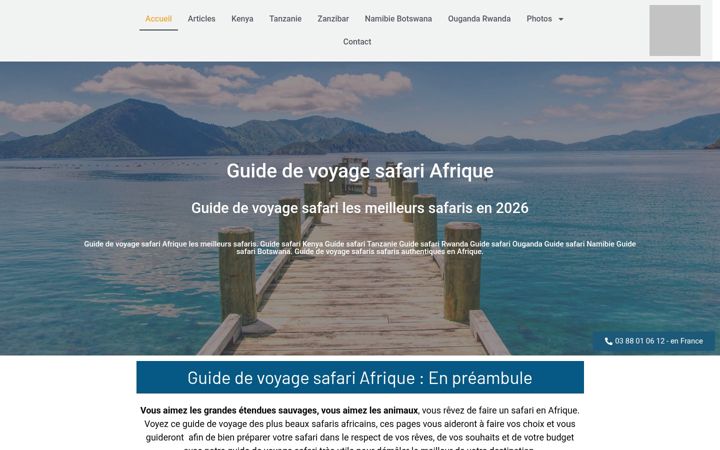 Screenshot of guide-de-voyage.fr