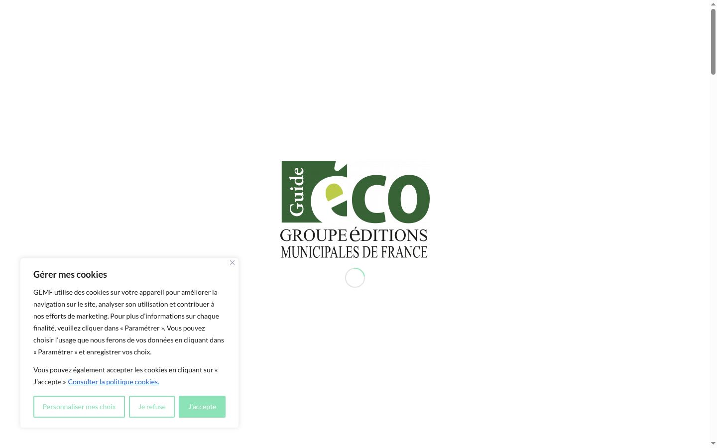 Screenshot des Einwilligungsbanners vor jeglicher Interaktion
