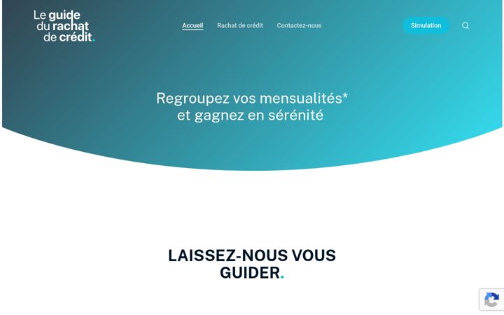 Screenshot of guide-rachat-credit.com