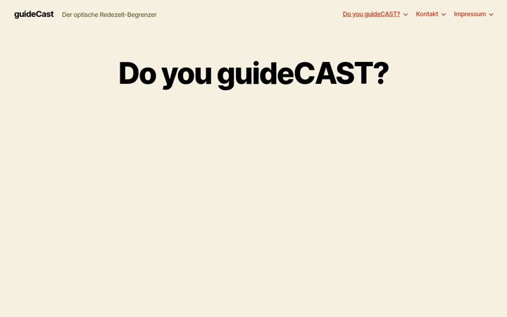 Screenshot of guidecast.de
