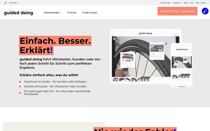 Screenshot of guided-doing.com