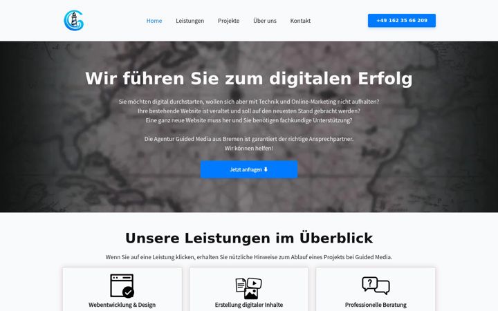 Screenshot of guided-media.de