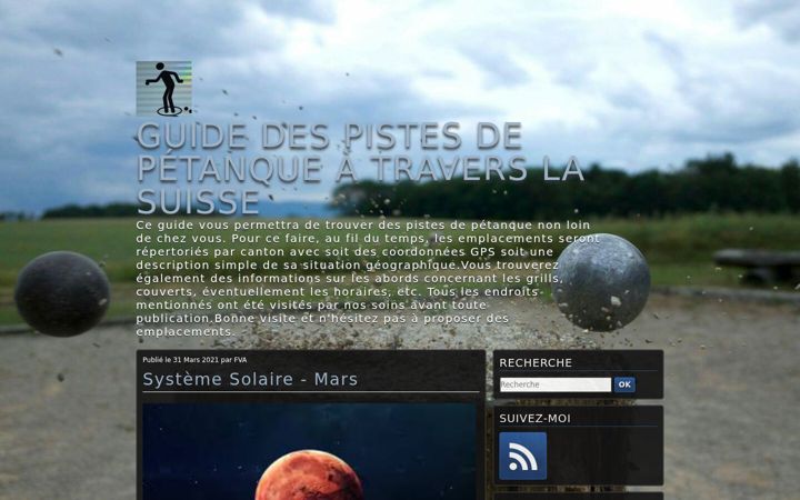 Screenshot of guidedelapetanque.ch