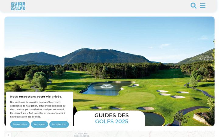 Screenshot of guidedesgolfs-paca.fr