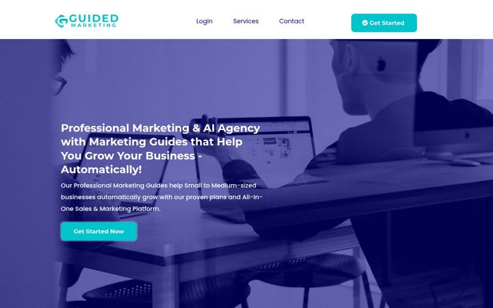 Screenshot of guidedmarketingco.com