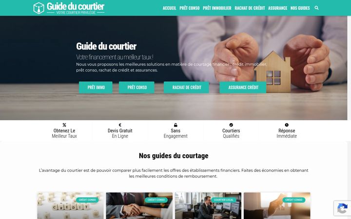 Screenshot of guideducourtier.com