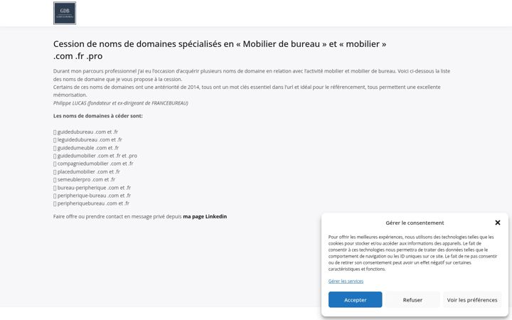 Screenshot of guidedumeuble.com