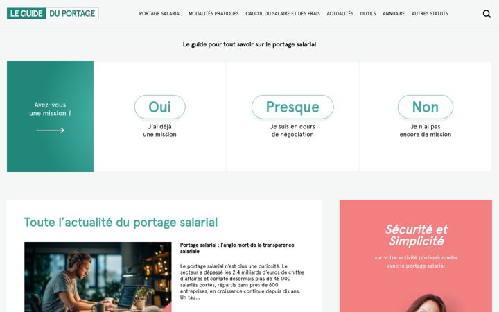 Screenshot of guideduportage.com