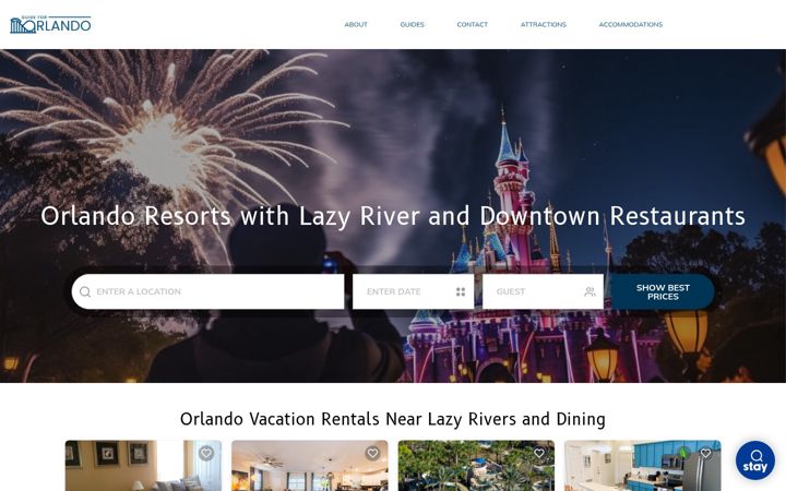 Screenshot of guidefororlando.com