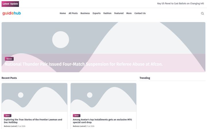 Screenshot of guidehubmedia.nl