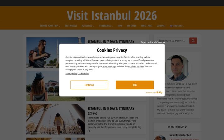 Screenshot of guideistanbul.com