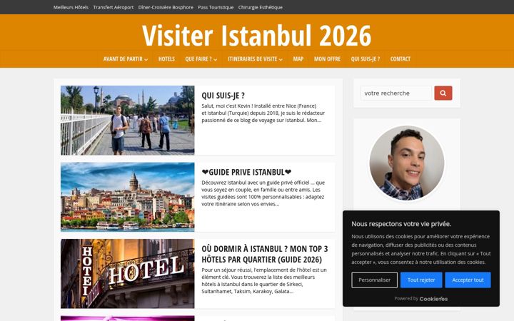 Screenshot of guideistanbul.fr
