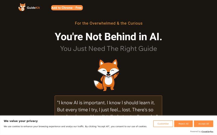 Screenshot of guidekit.ai