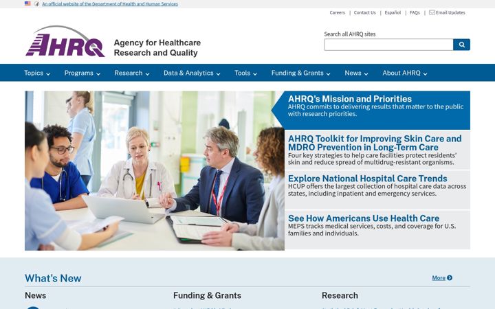 Screenshot of guideline.gov