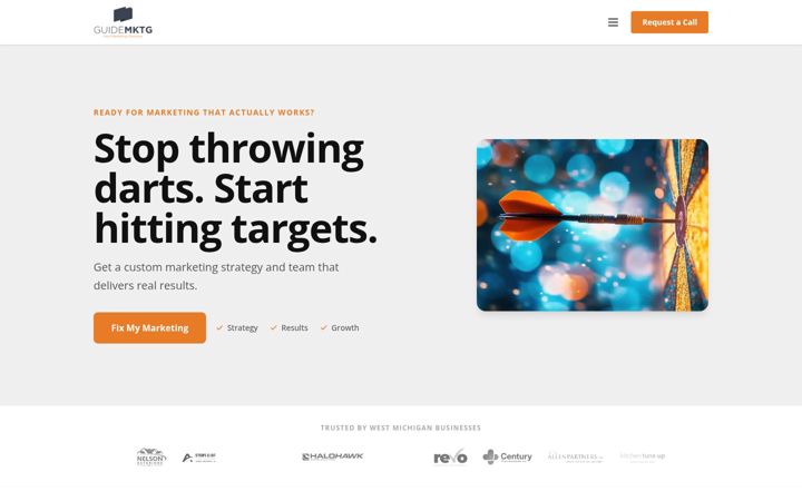 Screenshot of guidemktg.com