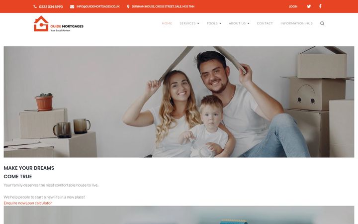 Screenshot of guidemortgages.co.uk