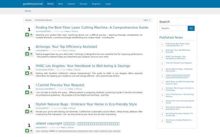 Screenshot of guidemysocial.com
