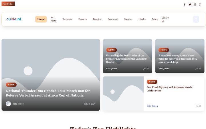 Screenshot of guidenl.nl