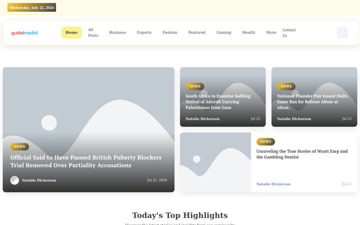 Screenshot of guidenlmedia.nl