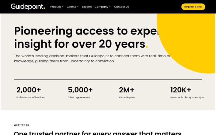 Screenshot of guidepointglobal.com