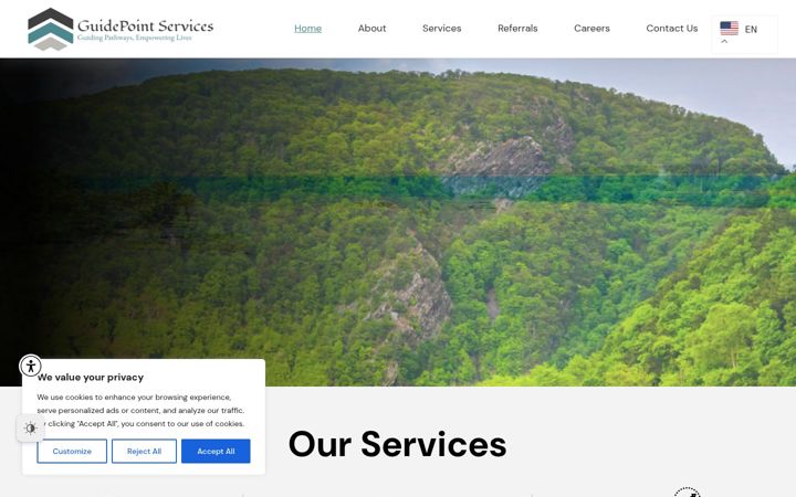 Screenshot of guidepointmn.com