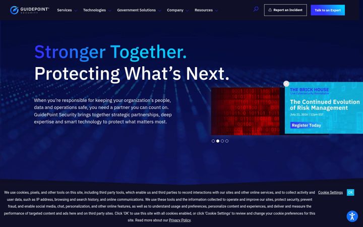 Screenshot of guidepointsecurity.com