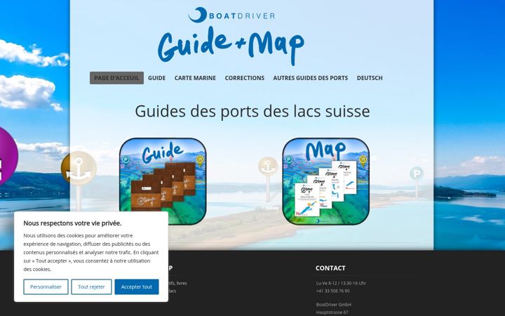 Screenshot of guides-des-lacs.ch