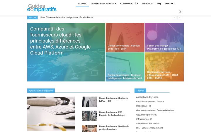 Kuvakaappaus sivustosta guidescomparatifs.com