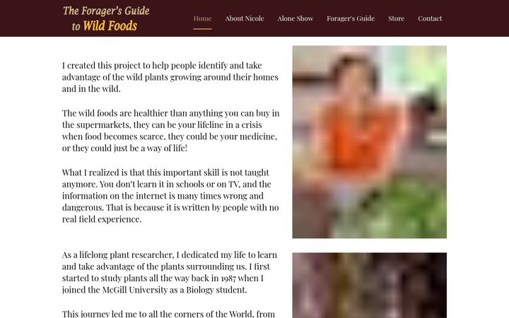 Screenshot of guidetowildfoods.com