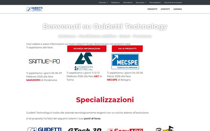 Screenshot of guidettitechnology.it