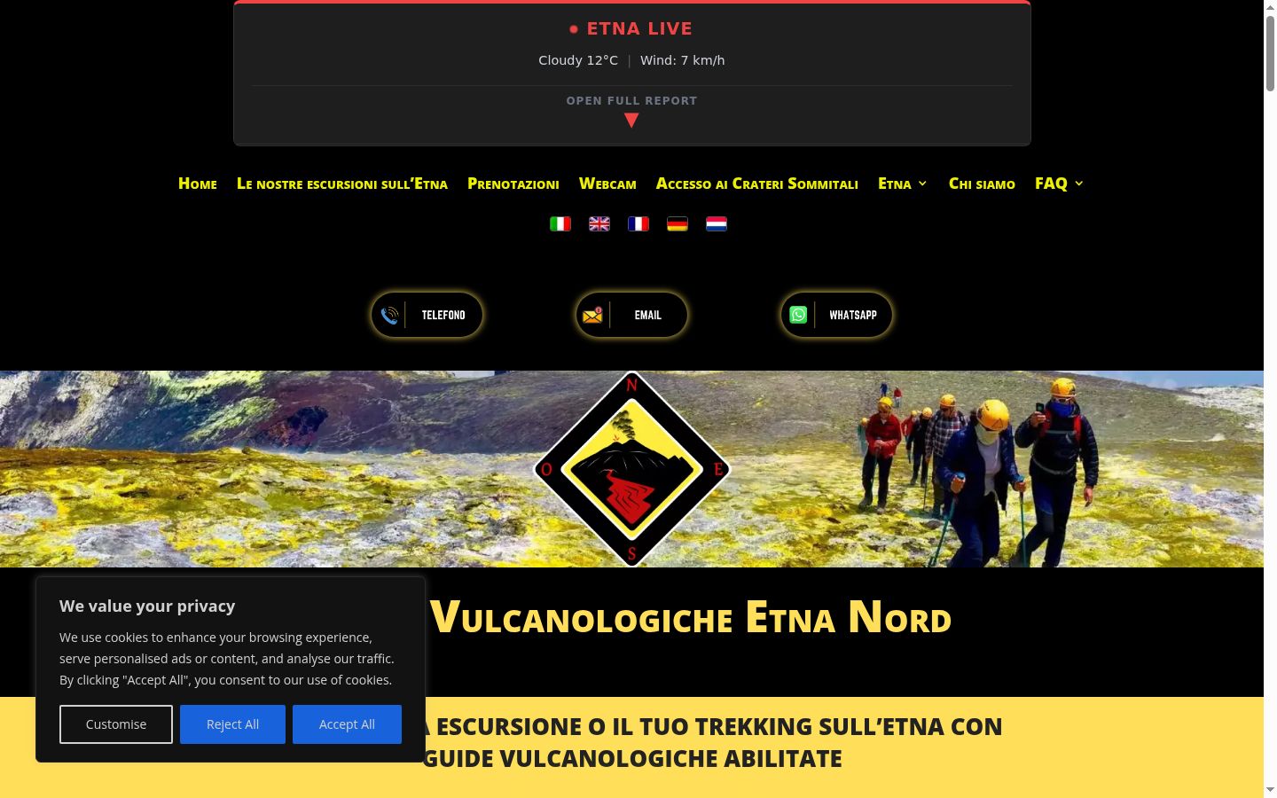 Screenshot des Einwilligungsbanners vor jeglicher Interaktion