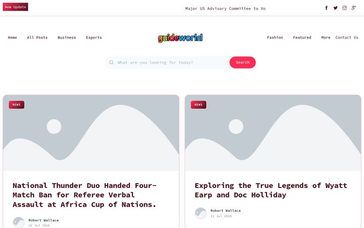 Screenshot of guideworldblog.nl