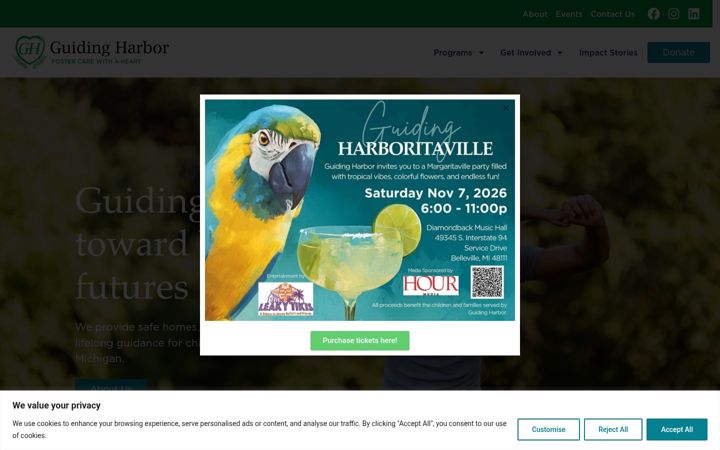 Screenshot of guidingharbor.org