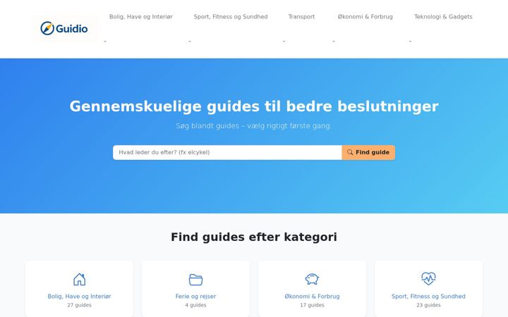 Screenshot of guidio.dk