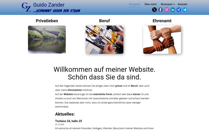 Screenshot of guido-zander.de