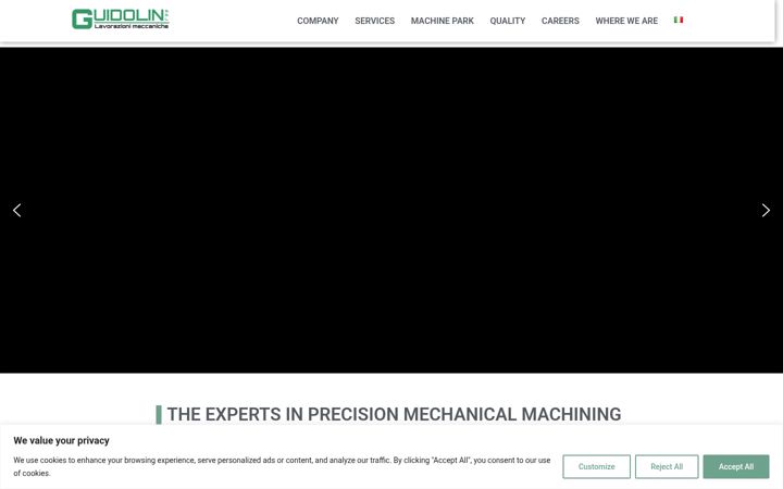 Screenshot of guidolinsrl.it