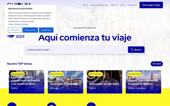Screenshot of guidum.com