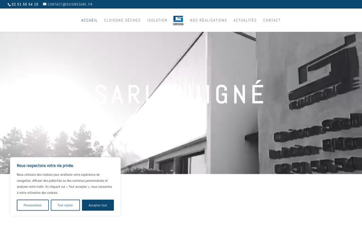 Screenshot of guignesarl.fr