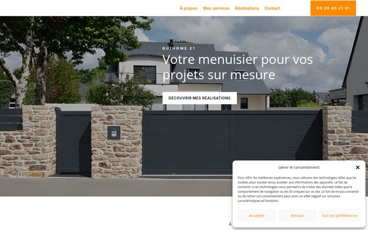 Screenshot of guihome21.fr