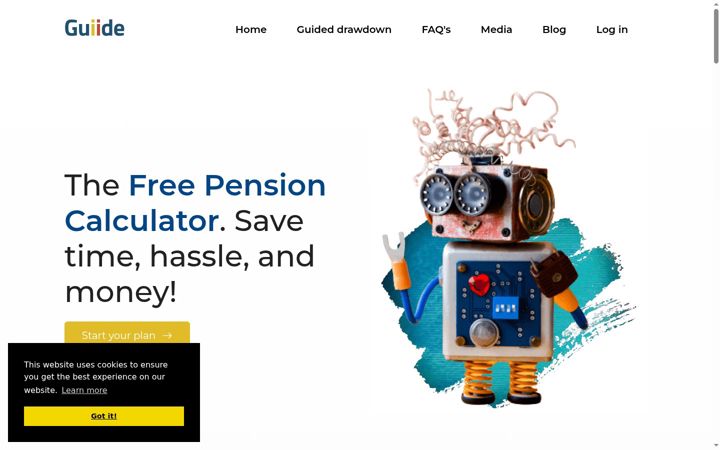Screenshot of guiide.co.uk