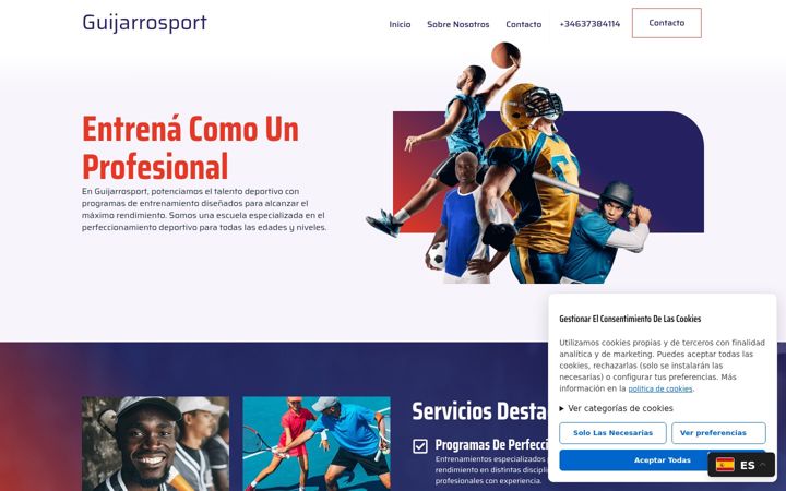 Screenshot of guijarrosport.es