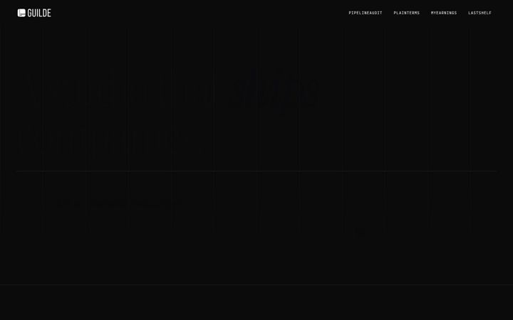 Screenshot of guilde.ai