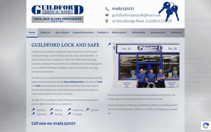 Screenshot of guildford-lockandsafe.co.uk