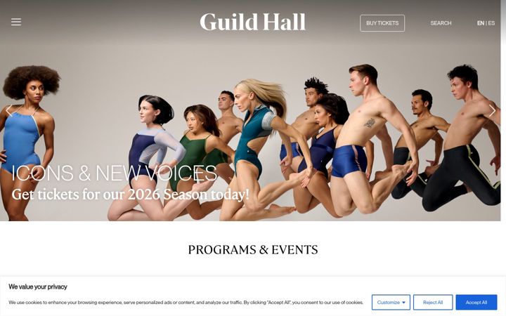 Screenshot of guildhall.org
