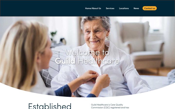 Screenshot von guildhealthcare.co.uk