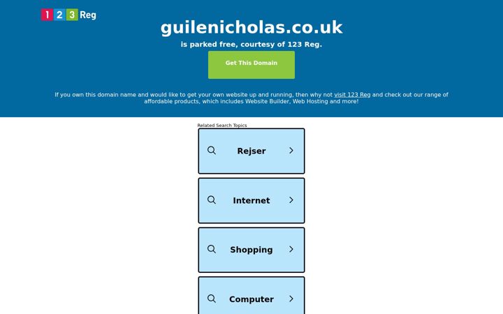 Screenshot of guilenicholas.co.uk