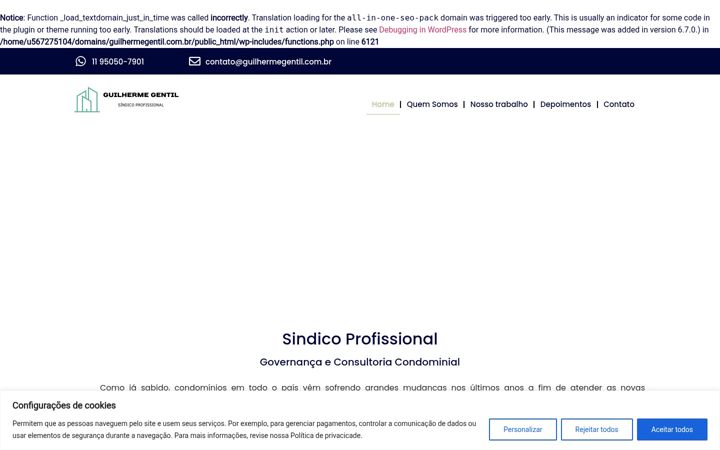 Screenshot of guilhermegentil.com.br